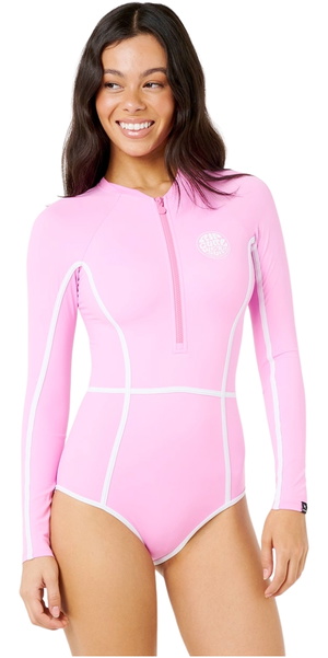 2026 Rip Curl Womens Classic Surf Long Sleeve Surf Suit 19FWRV - Fuchsia